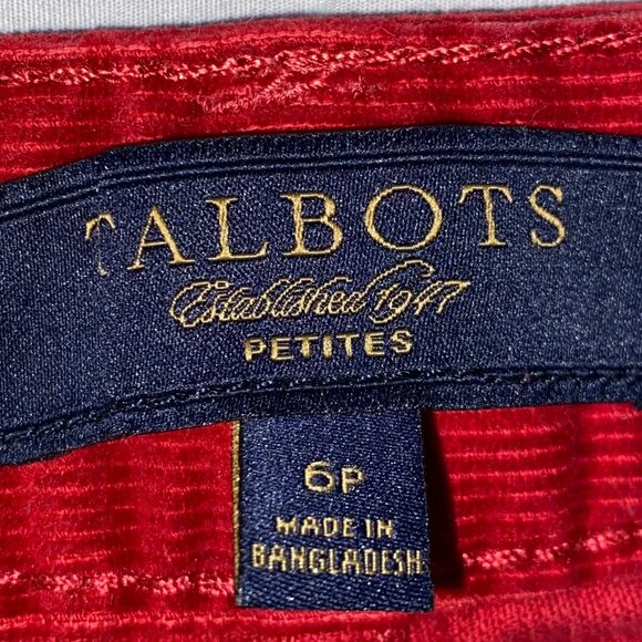 Vintage Vibrant Signature Boot Cut Red Denim Jeans - Talbot - Picture 3 of 7